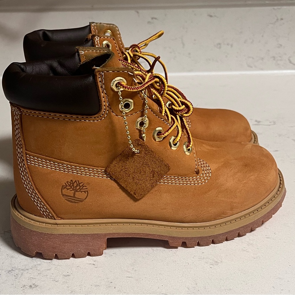 Kids Wheat Mesh Construction Timberlands!!!!